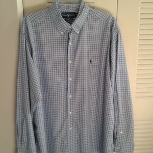 Mens Ralph Lauren Button Down Dress Shirt